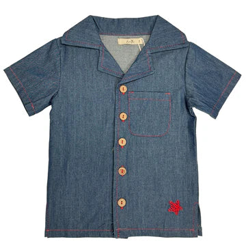 Jolie Enfants Denim Short Sleeve Shirt - SB1939 - SS25 -