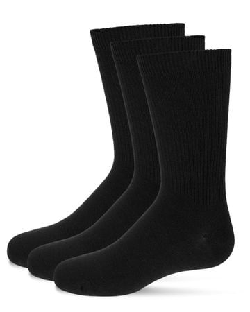 MeMoi Boys Thin Rib Crew Socks - 3 Pack - MK-565 -