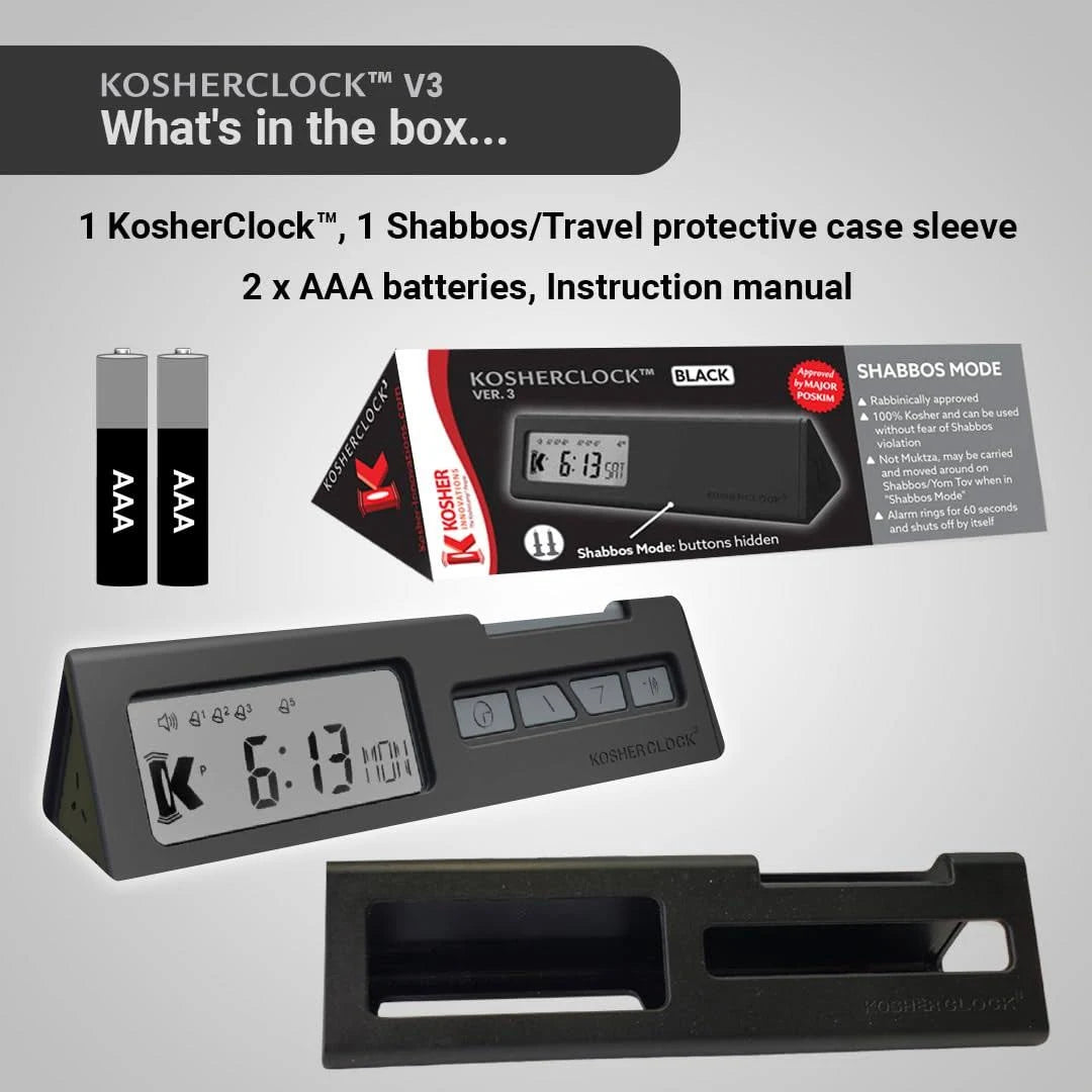 KosherClock™ 3 / Kosher Shabbos Alarm Clock