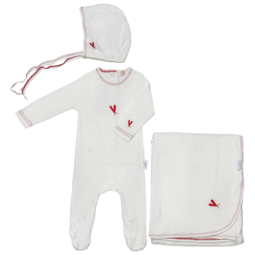 Bunny Love Bunny Heart Layette Set - SL2738-S - SS25 -