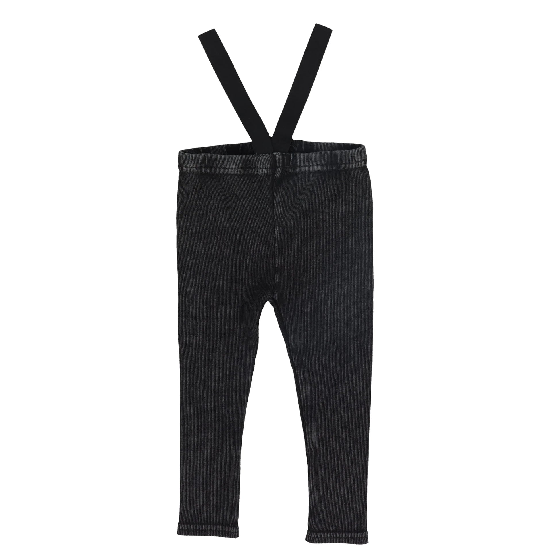 Lil Legs Ribbed Suspender Leggings -  Basic Colors -