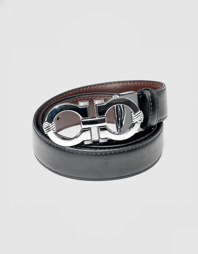 A.X.N.Y. Boys Reversible Belt - Black/Brown -