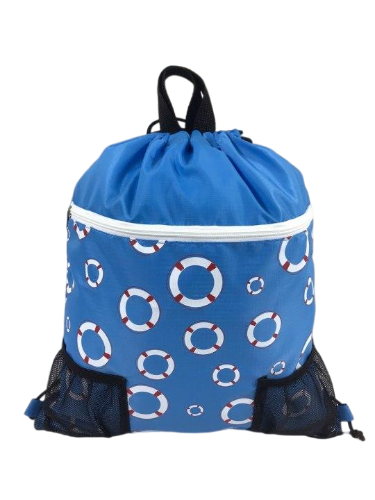 Abstract Drawstring Swim Bag -