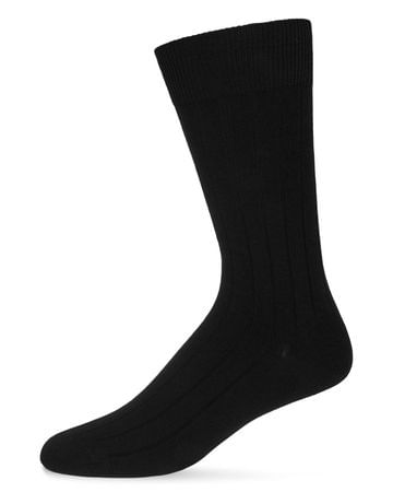 MeMoi Mens Ribbed Extra Wear Crew Socks - 3 Pack - MM-454 -