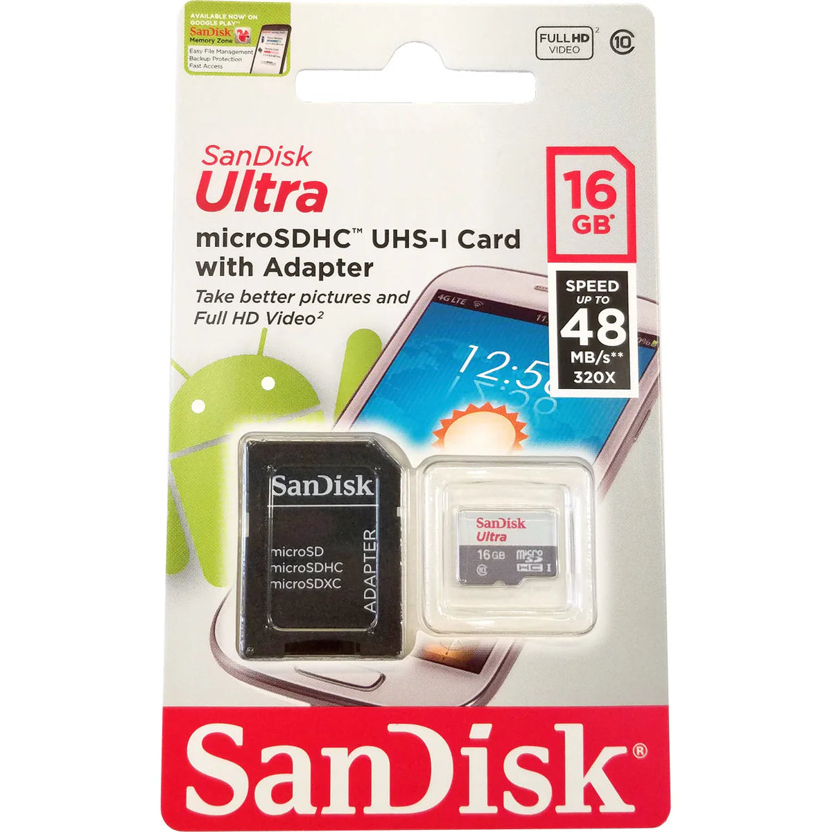 SanDisc Ultra 16 GB Micro SD Card