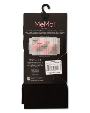 MeMoi Microfiber Opaque Tights - 2 Pack - MO-646 -