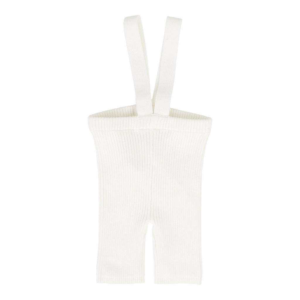 Lil Legs Basic Knit Suspender Shorts -