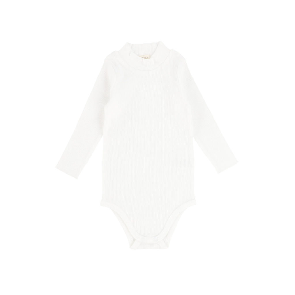 Lil Legs Ribbed Mock Neck Onesie - Basic Colors -