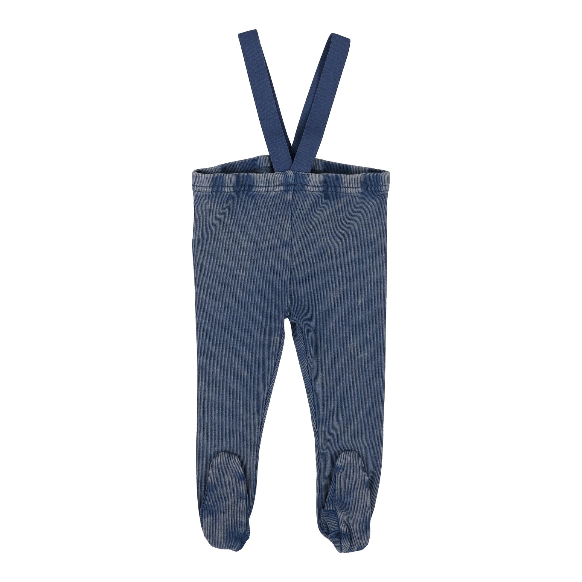 Lil Legs Ribbed Footed Suspender Leggings -  Basic Colors -