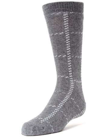 MeMoi Boys Window Pane Plaid Dress Socks - MK-127 -
